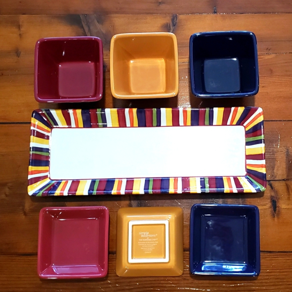 Pampered Chef Simple Additions Serving Tray Set